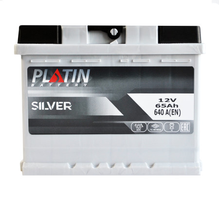 Автомобільний акумулятор PLATIN Silver MF 65Ah 640A L+ (L2)