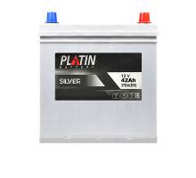 Автомобільний акумулятор PLATIN Silver Asia SMF 42Ah 370A R+ (NS40) т.к. н.к