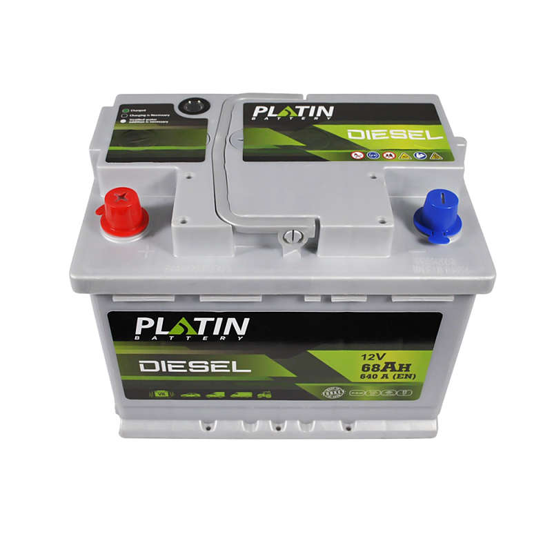 Автомобільний акумулятор PLATIN Silver Diesel MF 68Ah 640A L+ (L2)