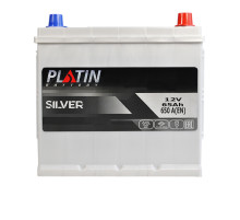 Автомобільний акумулятор PLATIN Silver Asia SMF 65Ah 650A R+ (D23) н.к.
