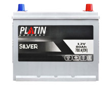 Автомобільний акумулятор PLATIN Silver Asia SMF 80Ah 780A R+ (N50) н.к.