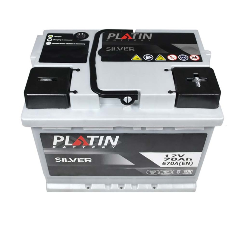 Автомобільний акумулятор PLATIN Silver MF 70Ah 670A R+ (L2)