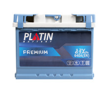 Автомобільний акумулятор PLATIN Premium MF 62Ah 640A R+ (L2)
