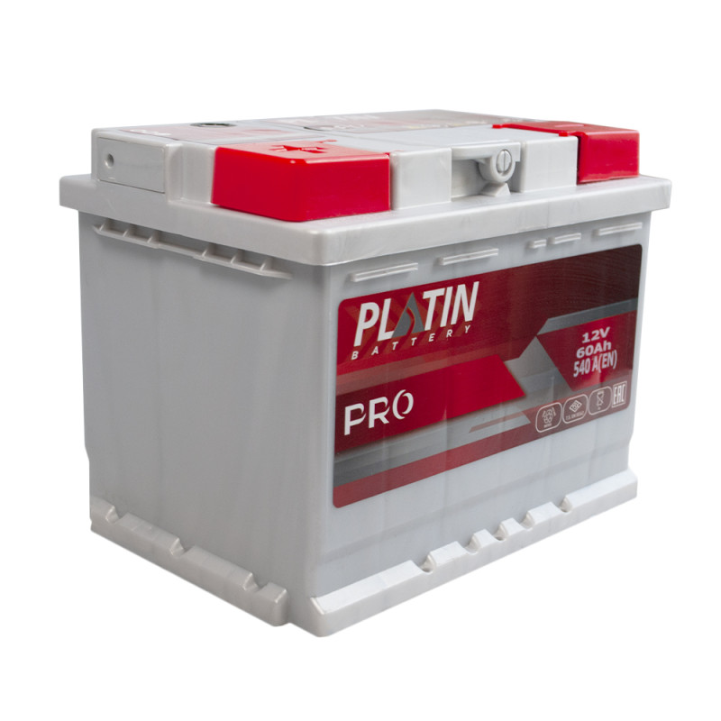 Автомобільний акумулятор PLATIN Pro MF 60Ah 540A L+