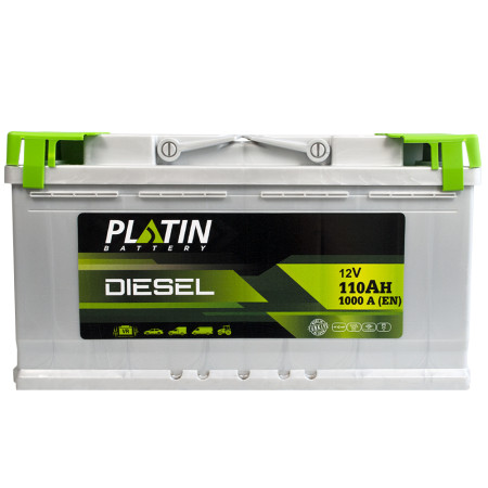 Автомобільний акумулятор PLATIN Silver Diesel MF 110Ah 1000A R+ (L5)