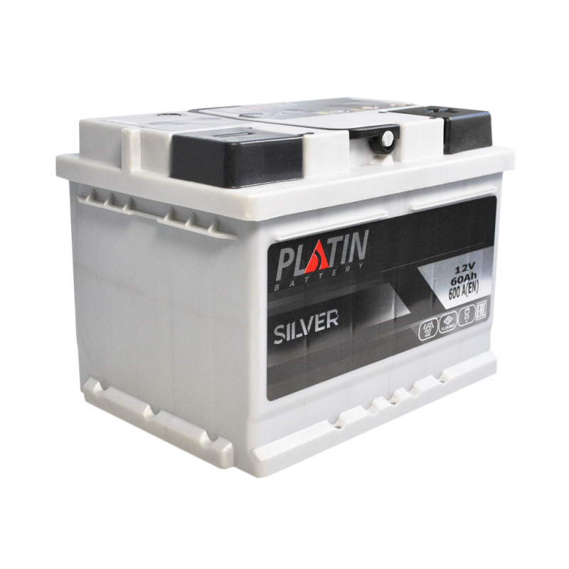 Автомобільний акумулятор PLATIN Silver MF 60Ah 600A R+ (L2)