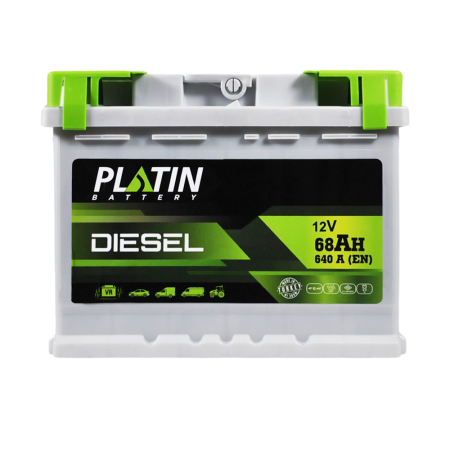 Автомобільний акумулятор PLATIN Silver Diesel MF 68Ah 640A R+ (L2)