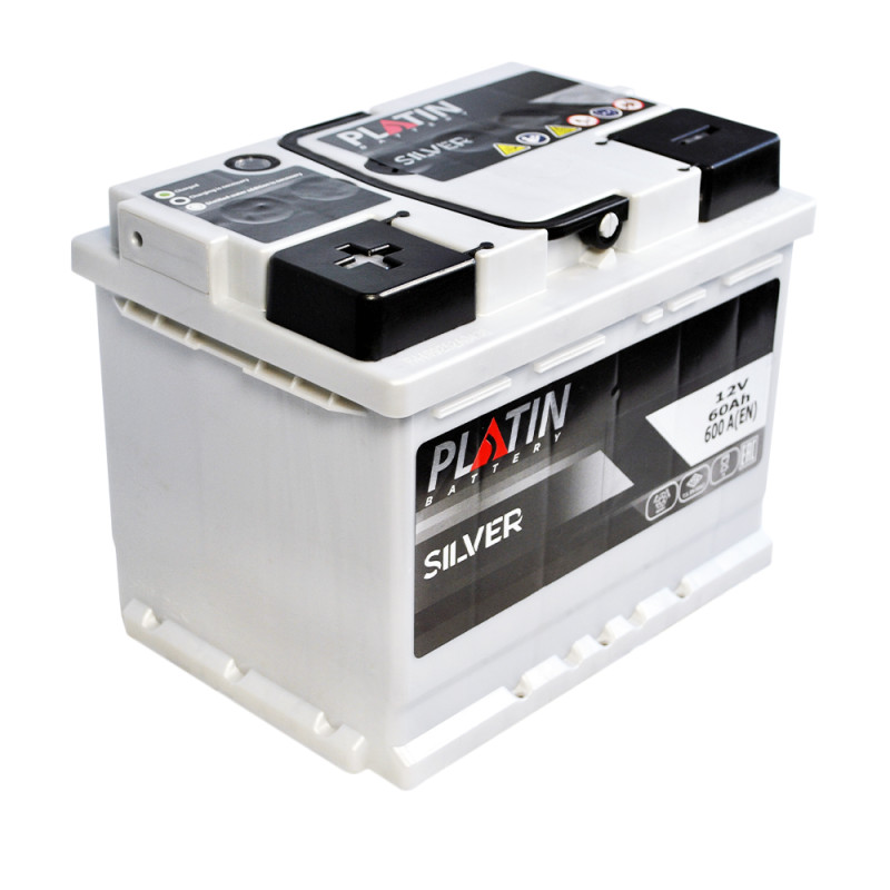 Автомобільний акумулятор PLATIN Silver MF 60Ah 600A L+ (L2)