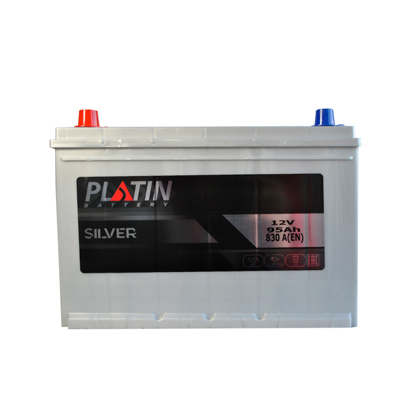 Автомобільний акумулятор PLATIN Silver Asia SMF 95Ah 830A L+ (N70) н.к.