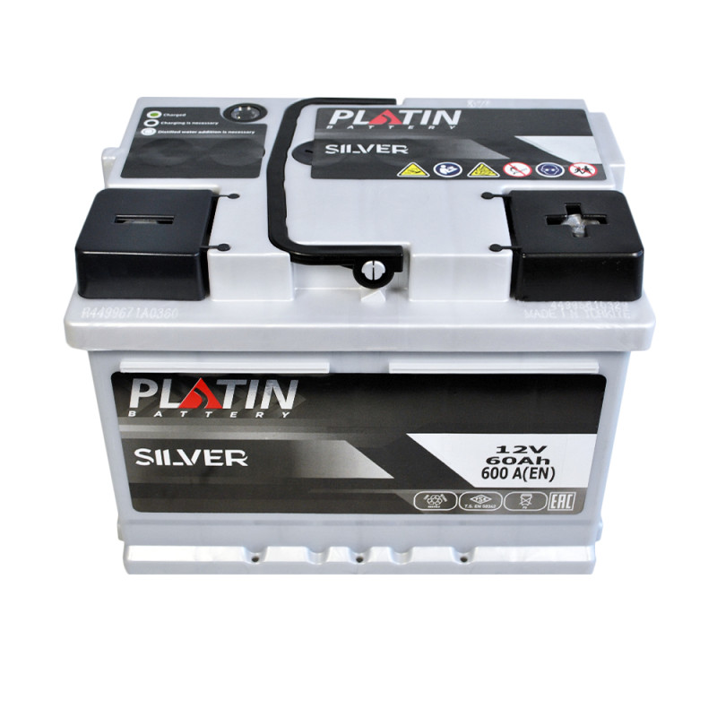 Автомобільний акумулятор PLATIN Silver MF 60Ah 600A R+ (LB2)