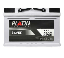 Автомобільний акумулятор PLATIN Silver MF 75Ah 750A R+ (L3)