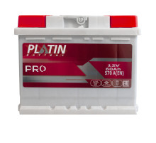 Автомобільний акумулятор PLATIN Pro MF 60Ah 570A R+ (L2)
