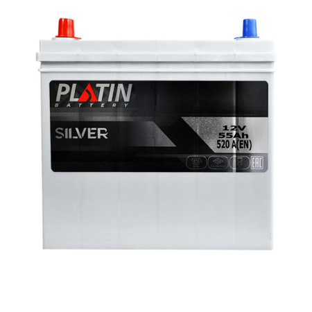 Автомобільний акумулятор PLATIN Silver Asia SMF 55Ah 520A L+ (NS60) т.к.