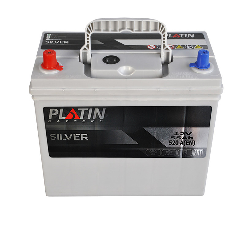 Автомобільний акумулятор PLATIN Silver Asia SMF 55Ah 520A L+ (NS60) т.к.