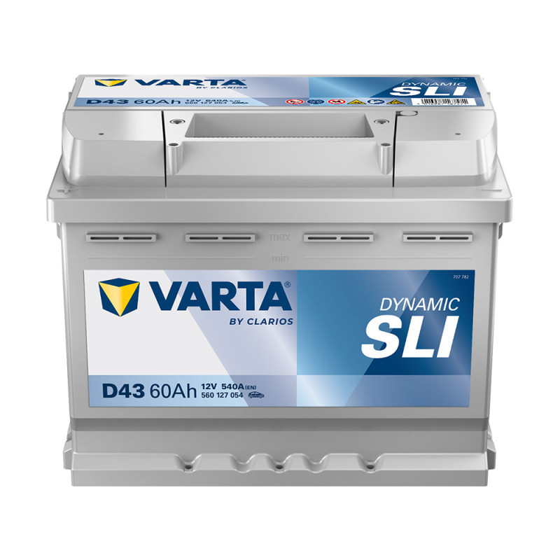 Автомобільний акумулятор VARTA Blue Dynamic (D43) 60Ah 540A L+ (L2X)