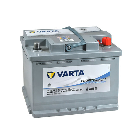 VARTA Prof DP AGM (LA60) 60Ah 680A R+
