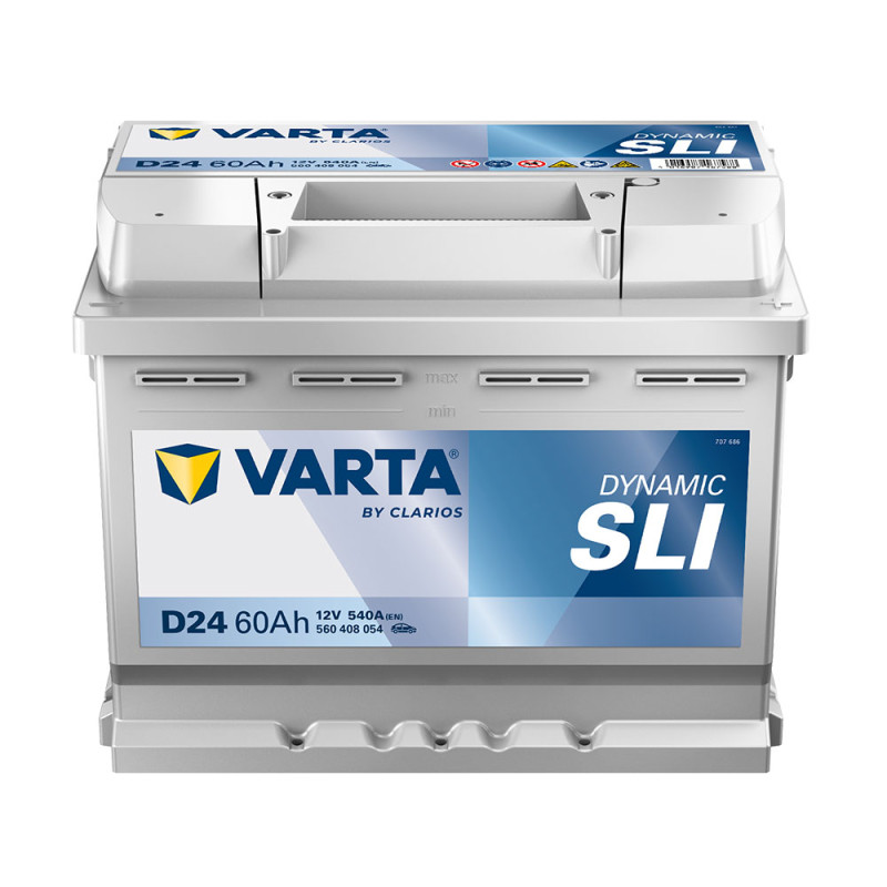 Автомобільний акумулятор VARTA Blue Dynamic (D24) 60Ah 540A R+ (L2)
