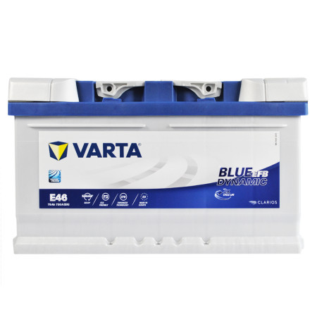 Автомобільний акумулятор VARTA Blue Dynamic EFB (E46) 75Ah 730A R+ (LB4) (h=175)