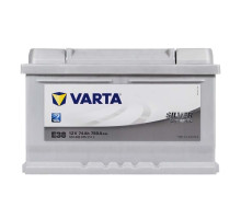 Автомобільний акумулятор VARTA Silver Dynamic (E38) 74Ah 750А R+ (LB3) (h=175)