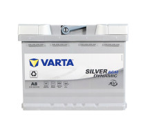 Автомобільний акумулятор VARTA Silver Dynamic AGM (A8) 60Ah 680А R+ (L2)