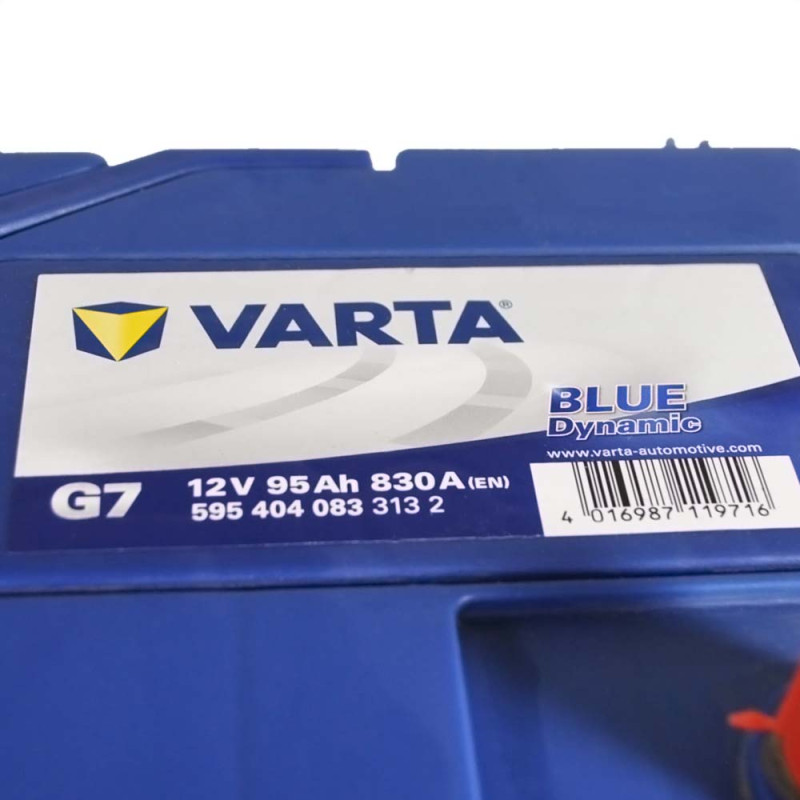 Автомобільний акумулятор VARTA Blue Dynamic Asia (G7) 95Ah 830A R+ (D31)