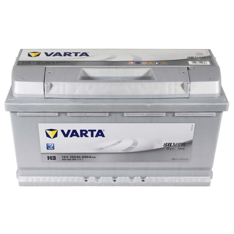 Автомобільний акумулятор VARTA Silver Dynamic (H3) 100Ah 830A R+ (L5)