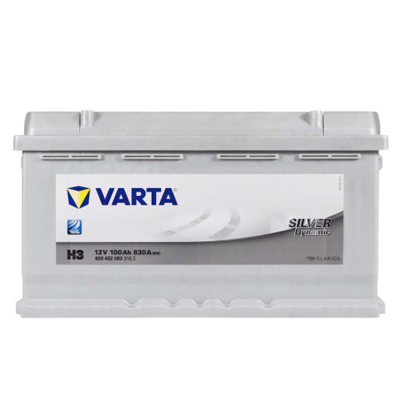 Автомобільний акумулятор VARTA Silver Dynamic (H3) 100Ah 830A R+ (L5)