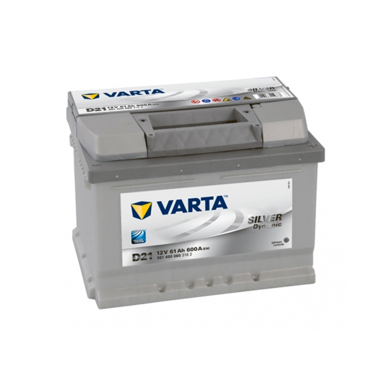 Автомобільний акумулятор VARTA Silver Dynamic (D21) 61Ah 600A R+ (LB2) (h=175)