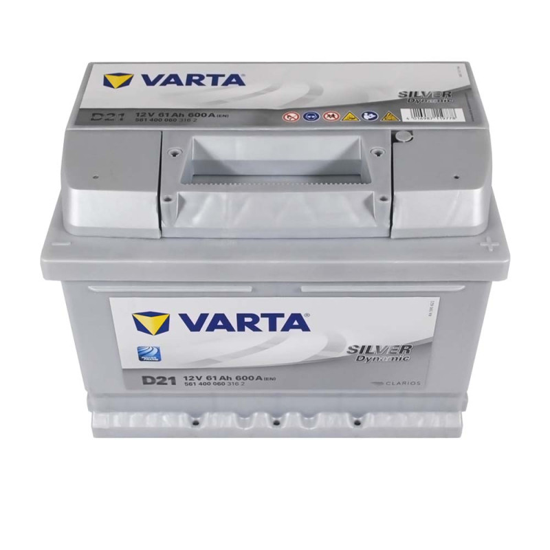 Автомобільний акумулятор VARTA Silver Dynamic (D21) 61Ah 600A R+ (LB2) (h=175)