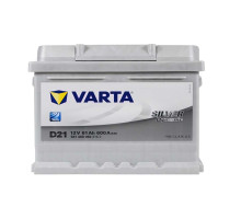 Автомобільний акумулятор VARTA Silver Dynamic (D21) 61Ah 600A R+ (LB2) (h=175)