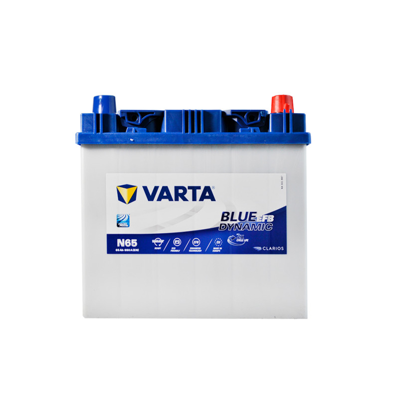 Автомобільний акумулятор VARTA Blue Dynamic EFB Asia (N65) 65Ah 650A R+ (D23)