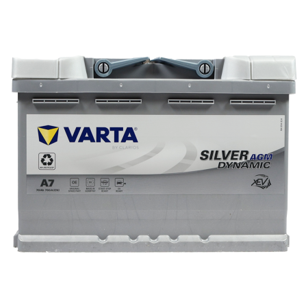 Автомобільний акумулятор VARTA Silver Dynamic AGM (A7) 70Ah 760А R+ (L3)