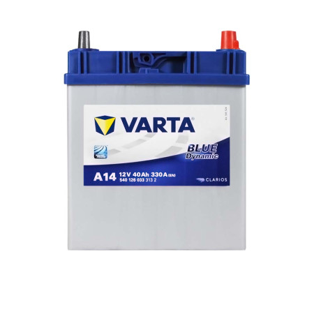 Автомобільний акумулятор VARTA Blue Dynamic Asia (A14) 40Ah 330А R+ (B19 т. к.)