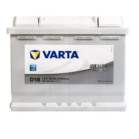 Автомобільний акумулятор VARTA Silver Dynamic (D15) 63Ah 610A R+ (L2)