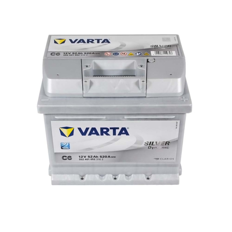 Автомобільний акумулятор VARTA Silver Dynamic (C6) 52Ah 520А R+ (LB1) (h=175)