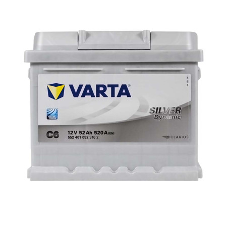 Автомобільний акумулятор VARTA Silver Dynamic (C6) 52Ah 520А R+ (LB1) (h=175)