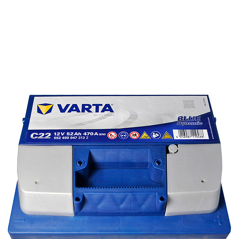Автомобільний акумулятор VARTA Blue Dynamic (C22) 52Ah 470А R+ (L1)