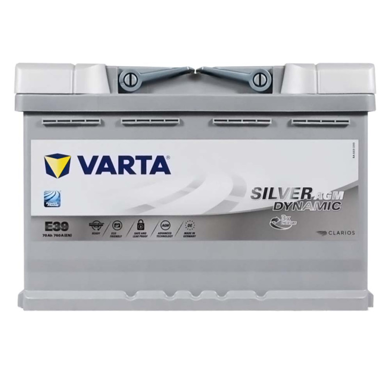 Автомобільний акумулятор VARTA Silver Dynamic AGM (E39) 70Ah 760А R+ (L3)