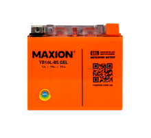 Мото акумулятор MAXION MXBM-YB16L-BS GEL (12V, 14Ah, 240A, -/+)