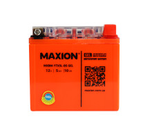 Мото акумулятор MAXION MXBM-YTX5L-BS GEL (12V, 5Ah, 55A, -/+)