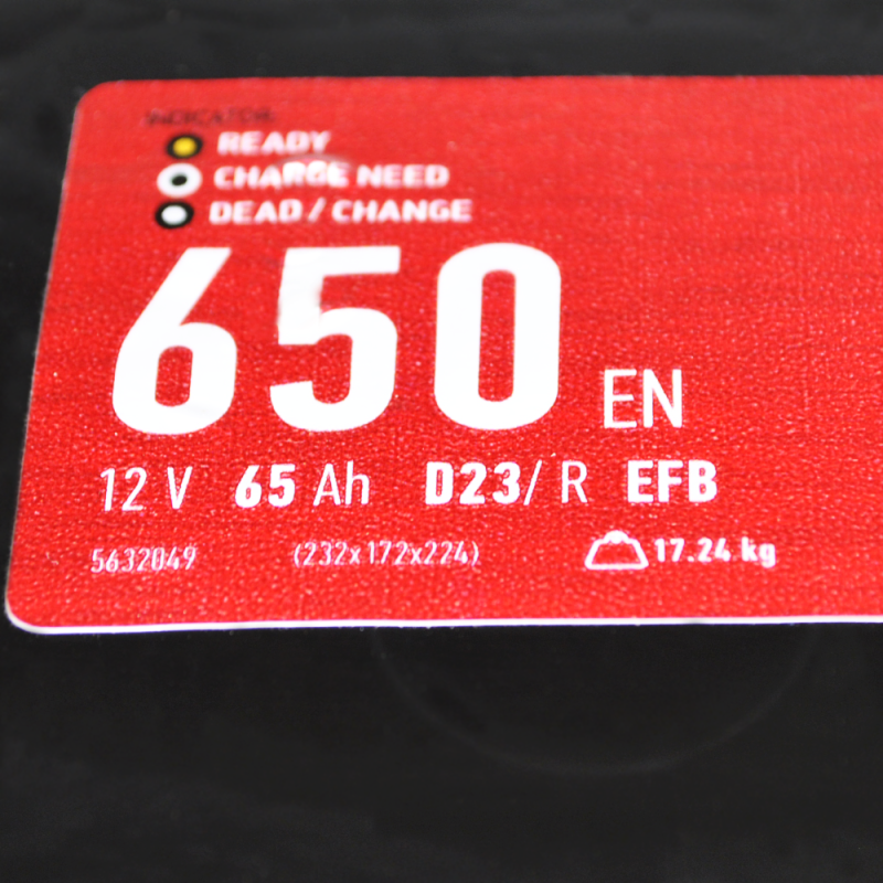 Автомобільний акумулятор  MAXION EFB SMF Asia  65Ah 650A R+ (D23)