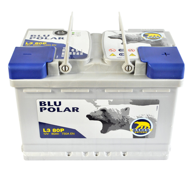 Автомобільний акумулятор BAREN Blu polar 80Аh 730А R+ (L3)
