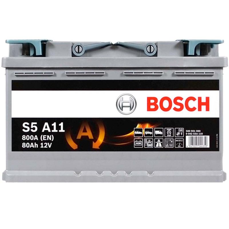 Автомобільний акумулятор BOSCH AGM (S5A 110) (L4) 80Ah 800A R+