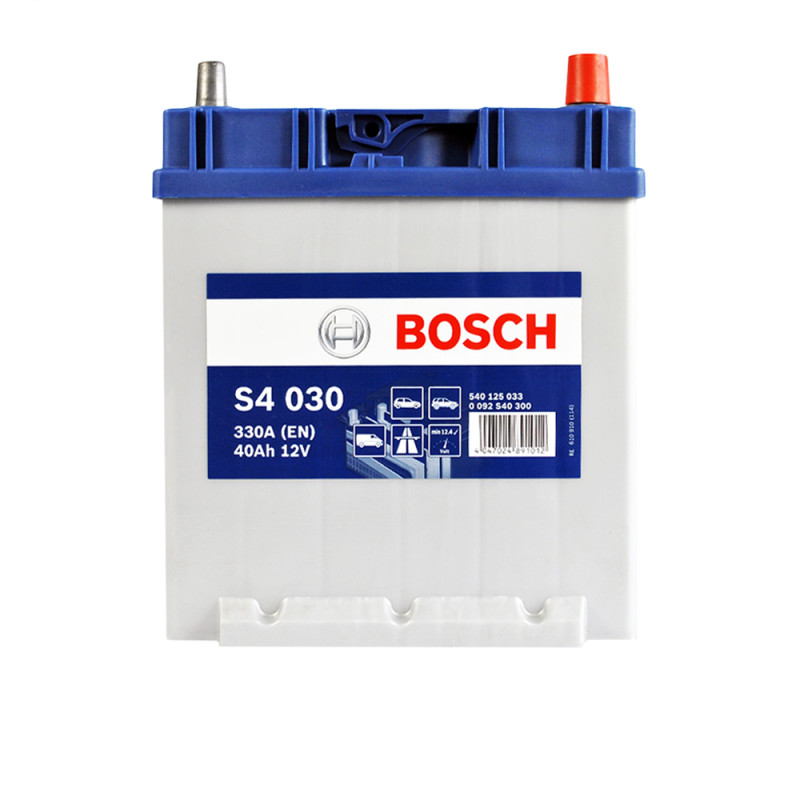 Автомобільний акумулятор BOSCH (S40 300) (B19) Asia 40Ah 330A R+ н.к.