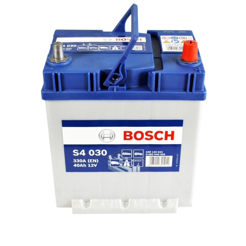 Автомобільний акумулятор BOSCH (S40 300) (B19) Asia 40Ah 330A R+ н.к.