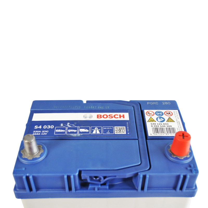 Автомобільний акумулятор BOSCH (S40 300) (B19) Asia 40Ah 330A R+ н.к.