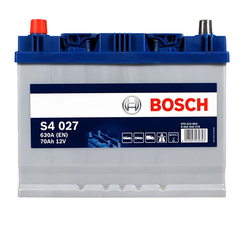 Автомобільний акумулятор BOSCH (S40 270) (D26) Asia 70Ah 630A L+ н.к.