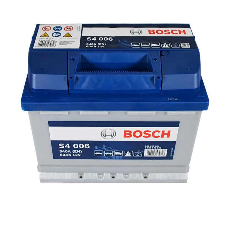 Автомобільний акумулятор BOSCH (S40 060) (L2) 60Ah 540A L+