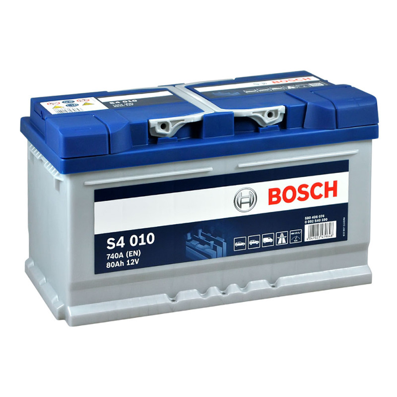 Автомобільний акумулятор BOSCH (S40 100) (LB4) 80Ah 740A R+ (h=175) (LB4)