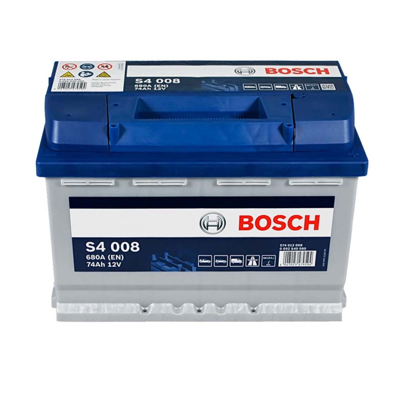 Автомобільний акумулятор BOSCH (S40 080) (L3) 74Ah 680A R+